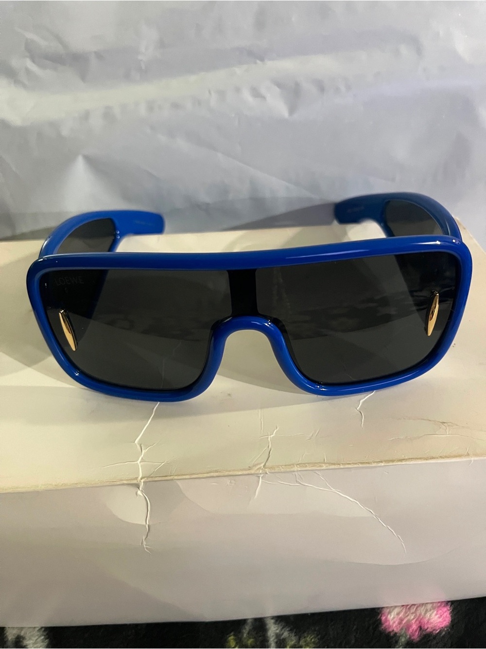 Blue Oversized VR-Style Sunglasses – Unbranded